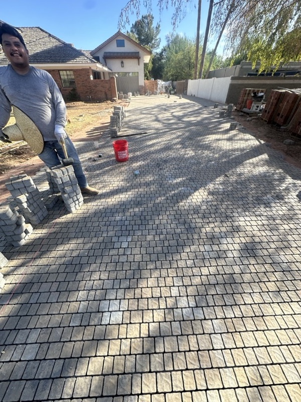 Paver driveway