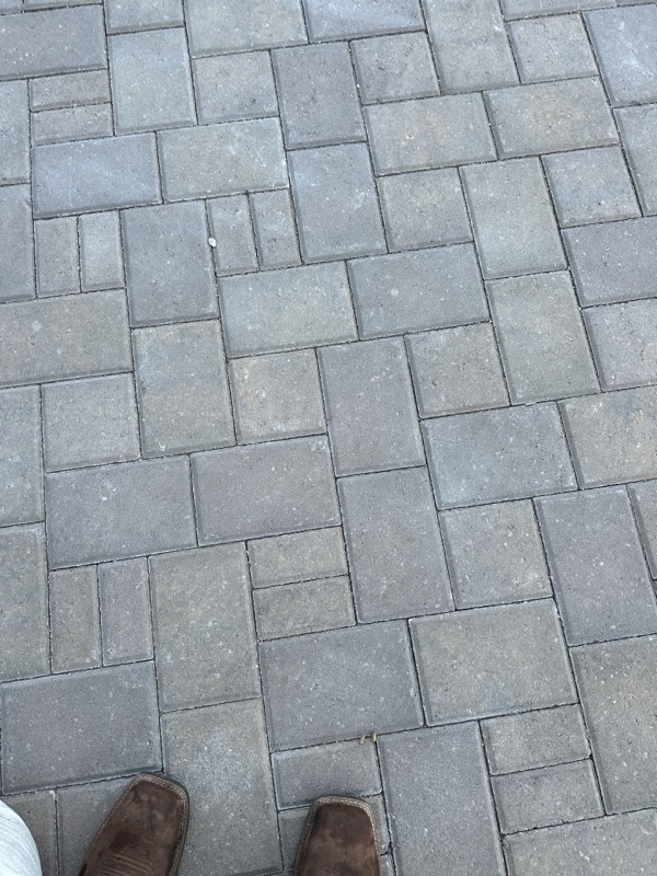 Herringbone pavers